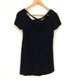 Left of Center Black with Criss Cross Back Top- Size XS
