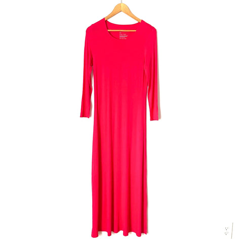 STORQ Pink Maternity Long Sleeve Maxi Dress - Size 2 (Small)