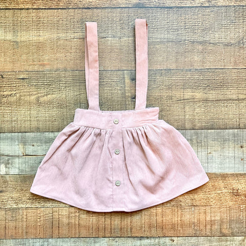 Bailey's Blossoms Corduroy Faux Button Front Suspender Skirt NWT- Size 18-24M