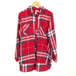 BP Red Flannel Button Up- Size S