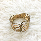 Brass Hinged Cuff Bracelet (see notes)