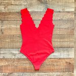 Marysia Scalloped One Piece- Size L