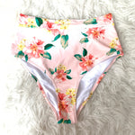 Cupshe Light Pink Floral Swim Bottoms NWT- Size S