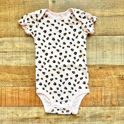 Just One You by Carter's Pink Animal Print Onesie- Size 12M