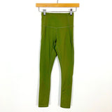 IVL Olive Green Back Zipper Leggings- Size 2 (Inseam 22.5”)