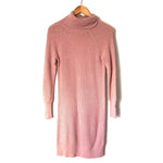 Daily Ritual Pink Knit Turtleneck Sweater Dress- Size XS