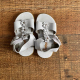 Footmates White Leather Flower Sandals- Size 5