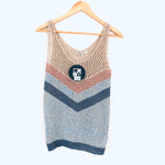 Cozy Casual Open Knit Tank Sweater NWT- Size S/M