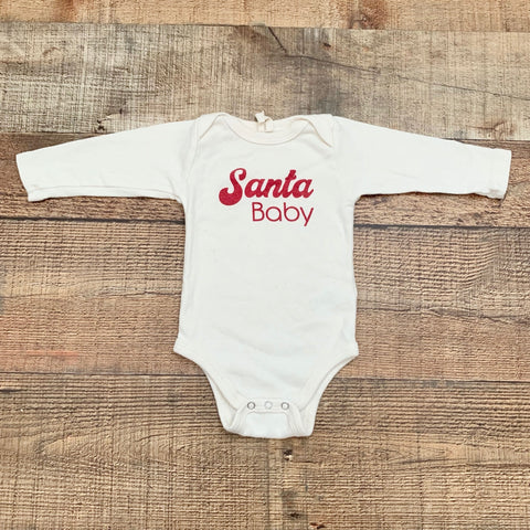 Tenth & Pine Santa Baby Onesie- Size 0-3M