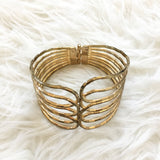 Brass Hinged Cuff Bracelet (see notes)