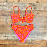 Show Me Your Mumu x Barbie Orange/Pink Floral Bikini Bottoms- Size XXL (we have matching top)