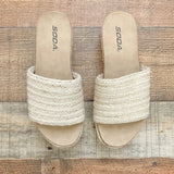 Soda Rope Espadrille Sandals- Size 7 (See Notes!)