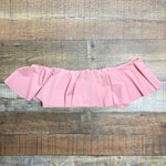 Envya Peach Pink Ruffle Off the Shoulder Bikini Top- Size S (we have matching bottoms)