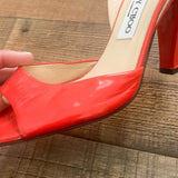 Jimmy Choo Red Slingback Heels- Size 39.5 (See Notes)