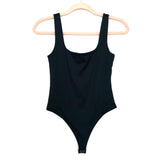 Forever 21 Black Square Neck Tank Top Thong Bodysuit NWT- Size S