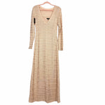 AFRM Light Peach Open Knit Sweater Maxi Dress NWT- Size XL