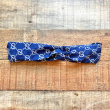 No Brand Navy Logo Twist Headband