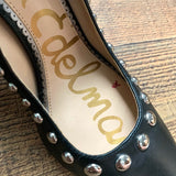 Sam Edelman Black Studded Ankle Wrap Heels- Size 9 (See Notes)