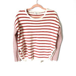 Madewell Striped Round Hem Sweater- Size S