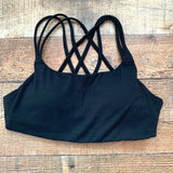 Athleta Black Hyper Focused Criss Cross Back Padded Bra- Size S