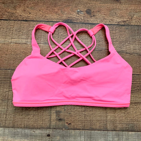 Lululemon Pink Padded Sports Bra- Size 8