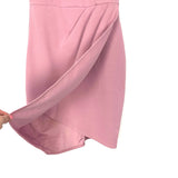 Lulus Mauve Fitted Faux Wrap Front Dress- Size S