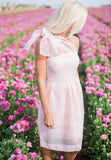 Camilyn Beth One-Shoulder Light Pink Florence Dress NWT- Size 0