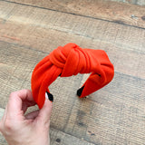 No Brand Red Top Knot Headband