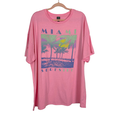 Wild Fable Pink Miami Tee- Size XL