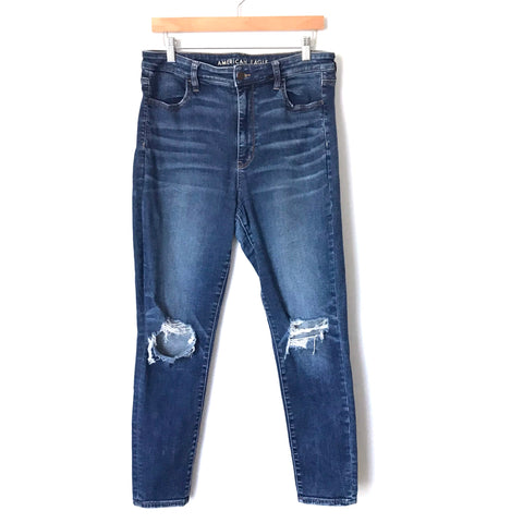 American Eagle NE(X)T Level Stretch Dark Wash Jeans- Size 14 Short (Inseam 25.5”)
