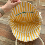 Spartina River House Round Straw Handbag With Scarf NWT