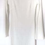 Blue Blush White Lined Turtleneck Bell Sleeve Sweater Dress- Size M