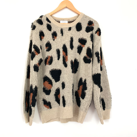 Vestique Leopard Sweater- Size S