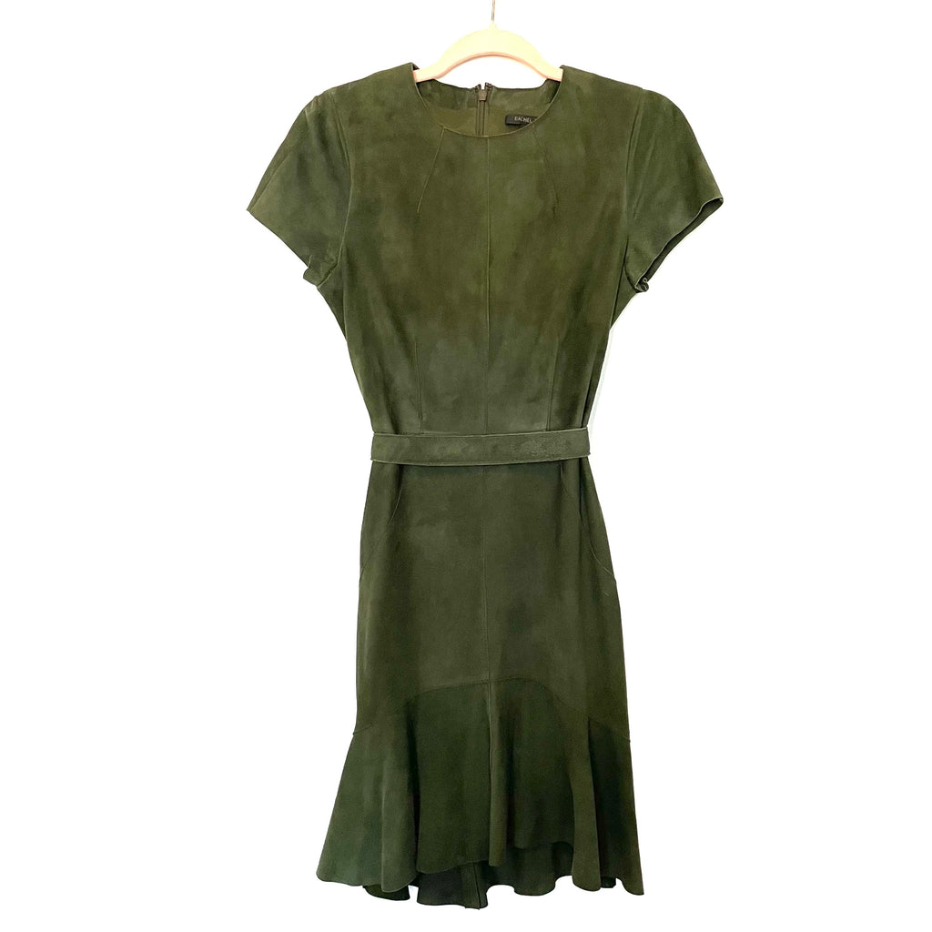 Rachel Zoe Green Goat Suede Belted Dress- Size 2 (see notes) – The Saved  Collection