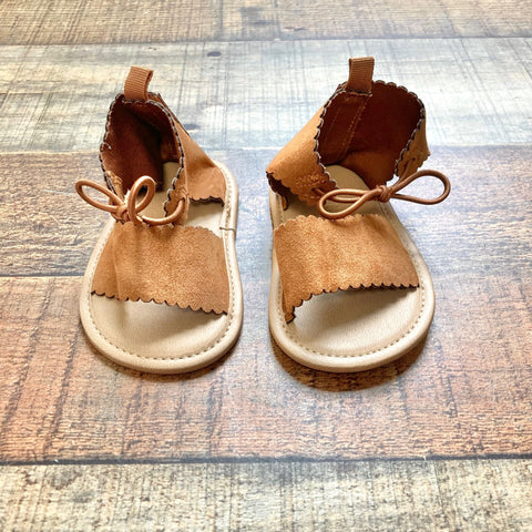 Old Navy Brown Ankle Tie Sandals- Size 6-12M