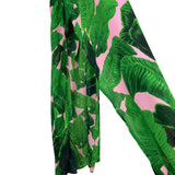 Boohoo Rach Halter Palm Print Side Slit Maxi Dress NWT-  Size 4