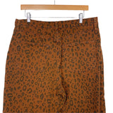 Universal Threads Brown Leopard Print Vintage Straight Jeans- Size 14/32R (Inseam 25")