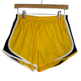 Pre-Owned Nike Yellow/Black/White Livestrong Fit Dry Lined Running Shorts- Size M (See Notes)