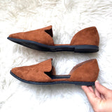 Chinese Laundry Suede Brown Flats- Size 8.5 (LIKE NEW)