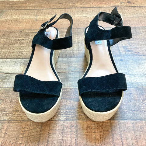 Steve Madden Black Suede Espadrilles- Size 9.5