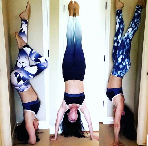 Peony & Me Blue Ombré Leggings- Size S (Inseam 25.5”)