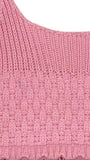 Entro Pink Open Knit Sweater Tank- Size S (see notes)