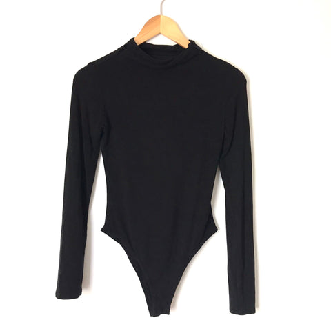 Vestique Black Long Sleeve Turtleneck Bodysuit- Size S