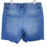 M Jeans by Maurice's Mid-Rise Raw Hem Jean Shorts- Size 14W (see notes)