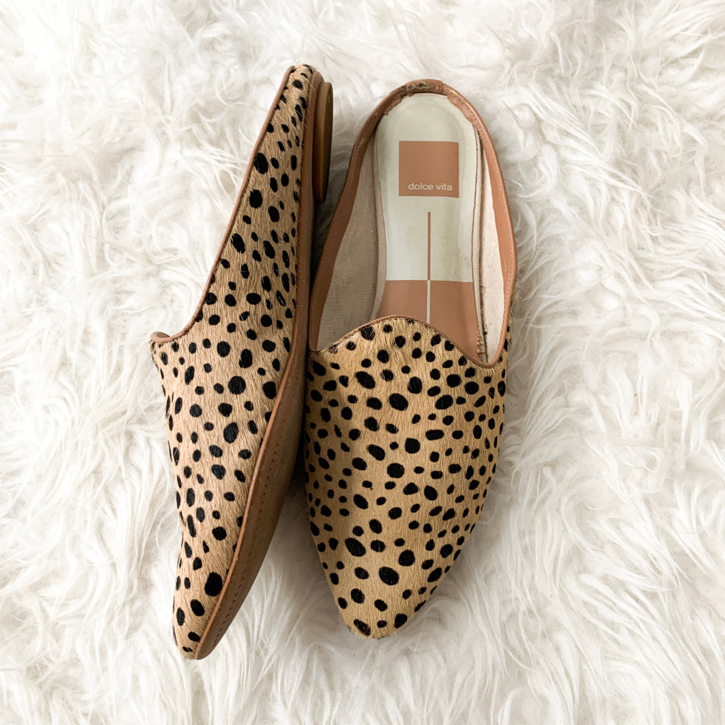 Dolce vita best sale leopard mules