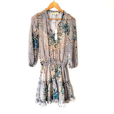 Lovestitch Blue Floral Smocked Waist Dress NWT- Size S