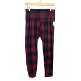Old Navy Active Elevate Go-Dry Plaid Crop Leggings NWT- Size L (Inseam 25”)