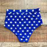 No Brand Red/White/Blue Star Mesh Bikini Bottoms- Size M