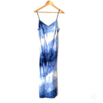 Scoop Blue Satin Feel Slip Dress- Size S