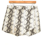 Cloud Ten Snake Skin Polyurethane Blend Faux Wrap Skort NWT- Size L